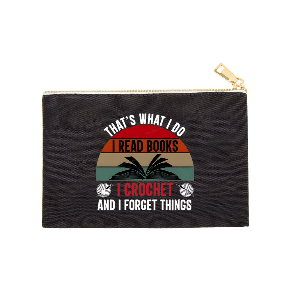 Pagewings Crochet And I Forget Things Pouch