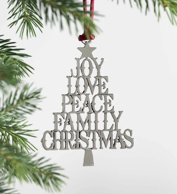 🎅BUY MORE SAVE MORE🎁Solid Pewter Christmas Tree Ornament