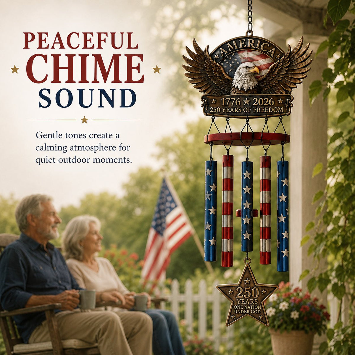 250 Years of Freedom  Commemorate Wind Chime