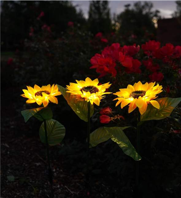 Artificial Sunflower Solar Garden Stake Lights
