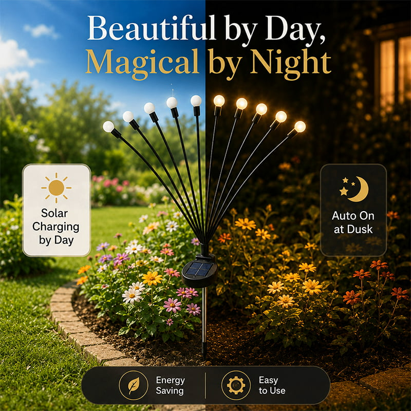 💥BUY 1 GET 1 FREE (2 PCS)🔥 Solar Firefly Garden Stake Lights