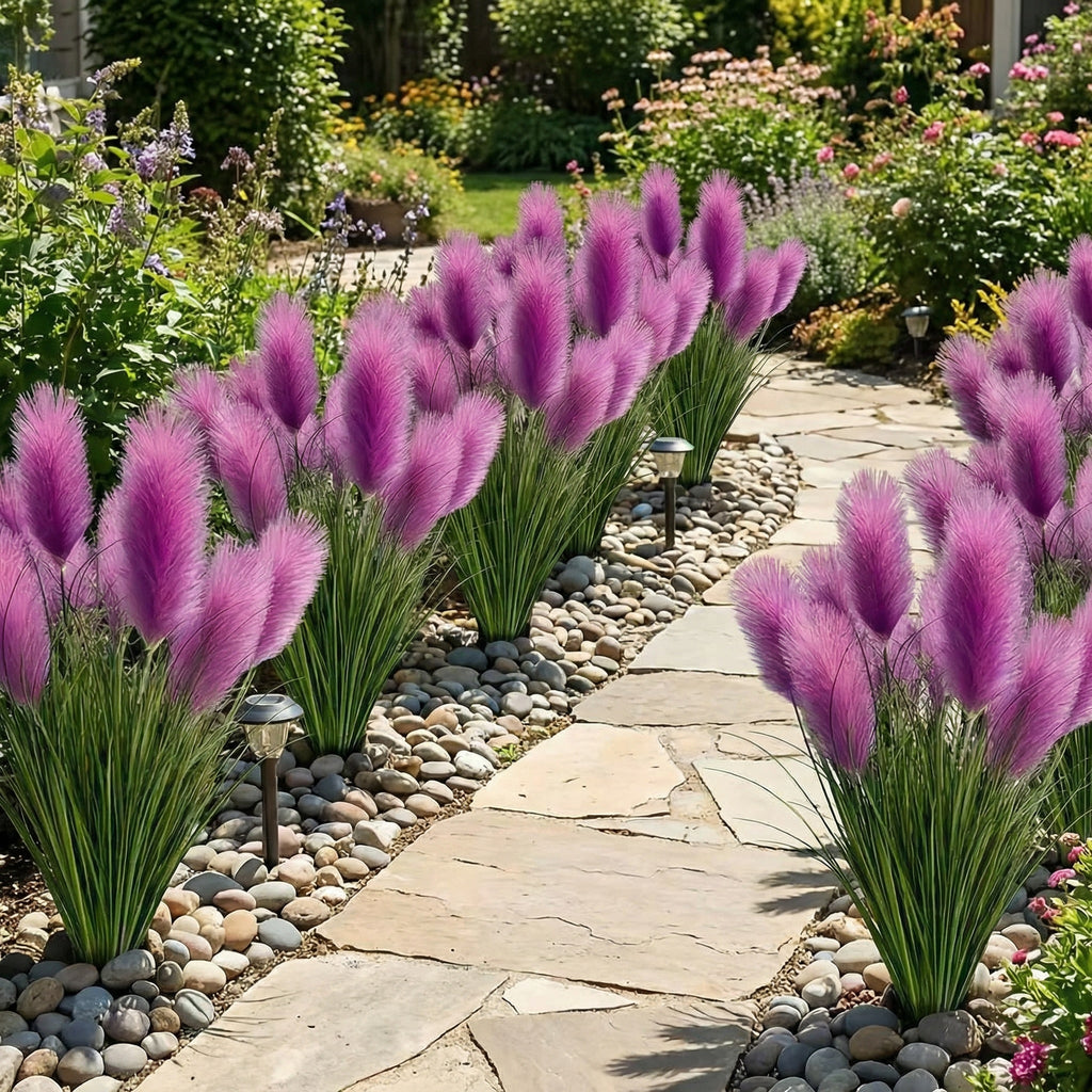 31.5 inches Tall Purple Pampas Grass Arrangement