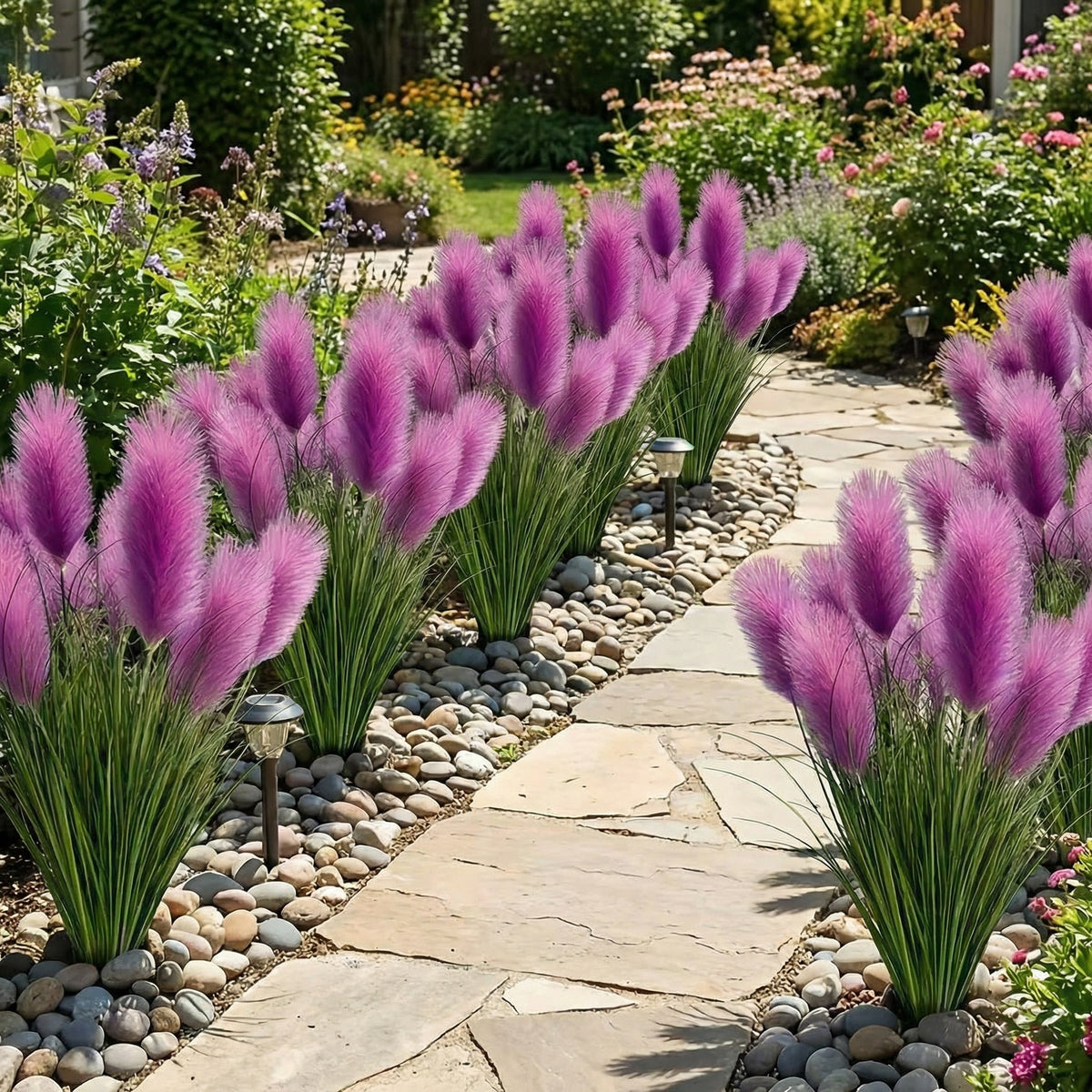 31.5 inches Tall Purple Pampas Grass Arrangement