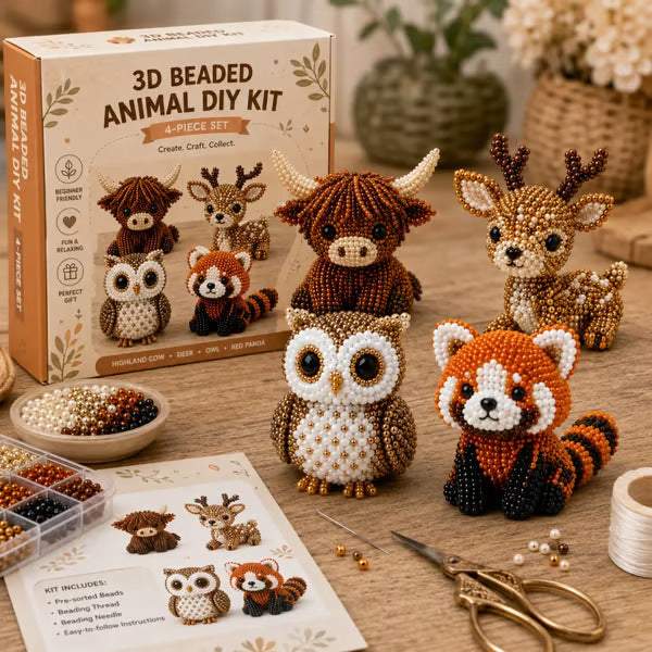 3D Beaded DIY Craft Kits – 24 Unique Themes Collection