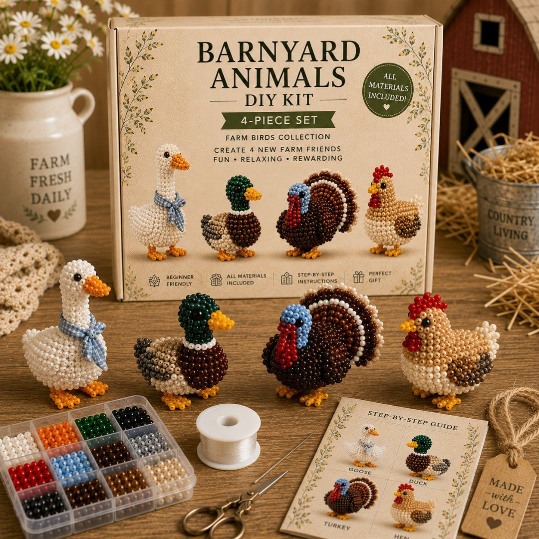 3D Beaded DIY Craft Kits – 24 Unique Themes Collection