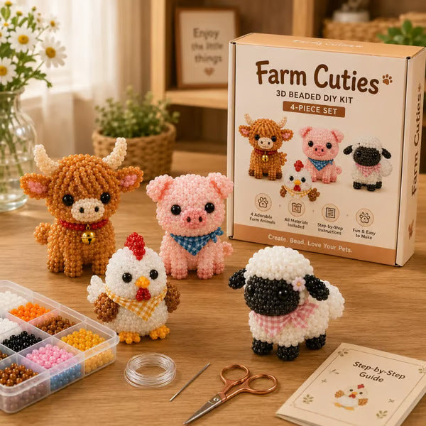 3D Beaded DIY Craft Kits – 24 Unique Themes Collection