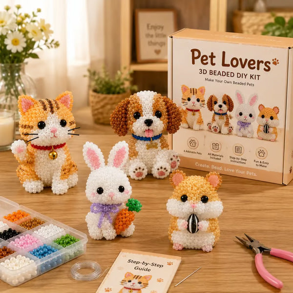 3D Beaded DIY Craft Kits – 24 Unique Themes Collection